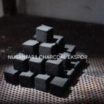 High-density coconut shell charcoal briquettes with smooth finish